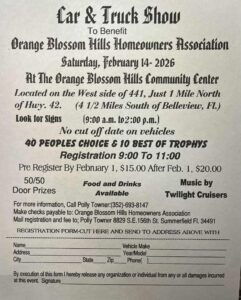 car show in summerfield florida on february 14