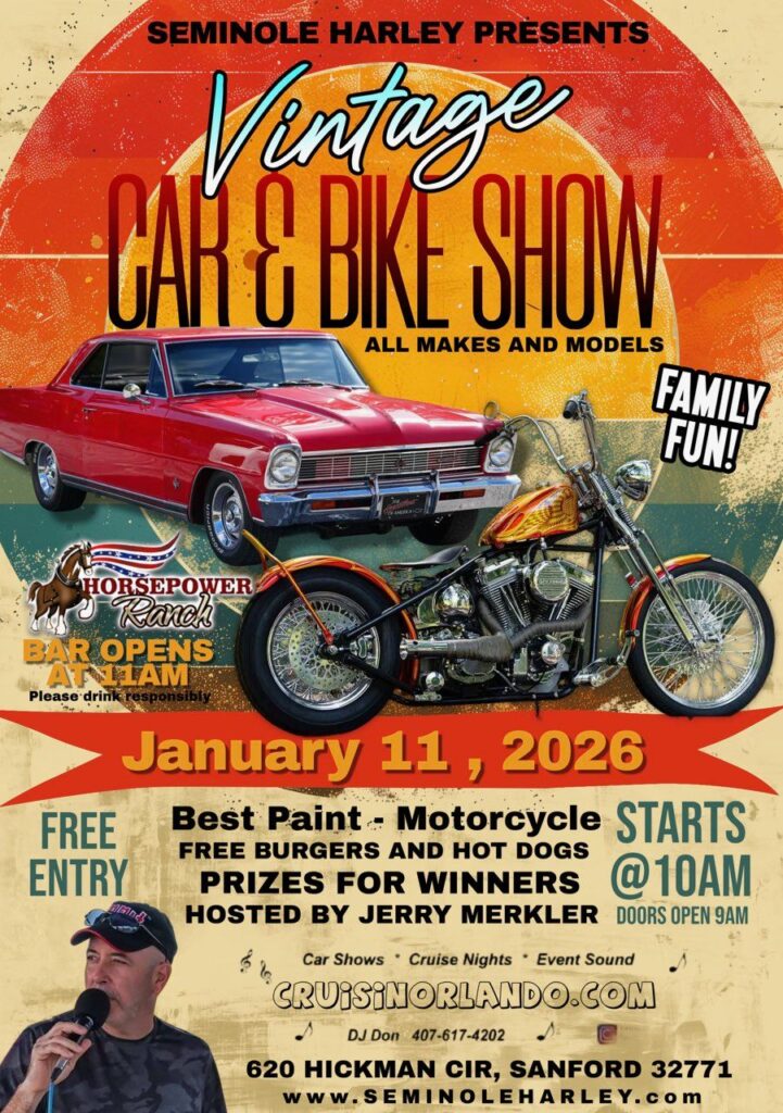 car show in sanford florida on january 11