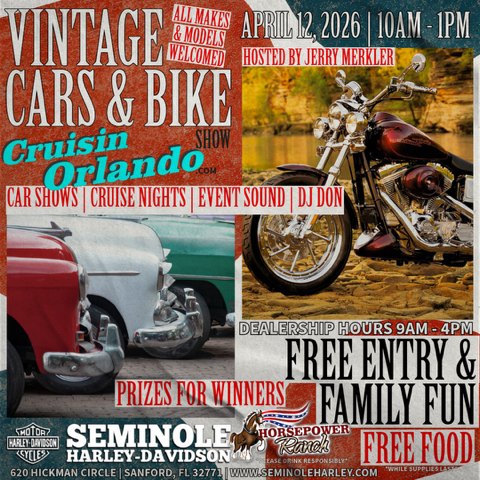 car show in sanford florida on april 12