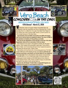 car show in vero beach florida on march 21