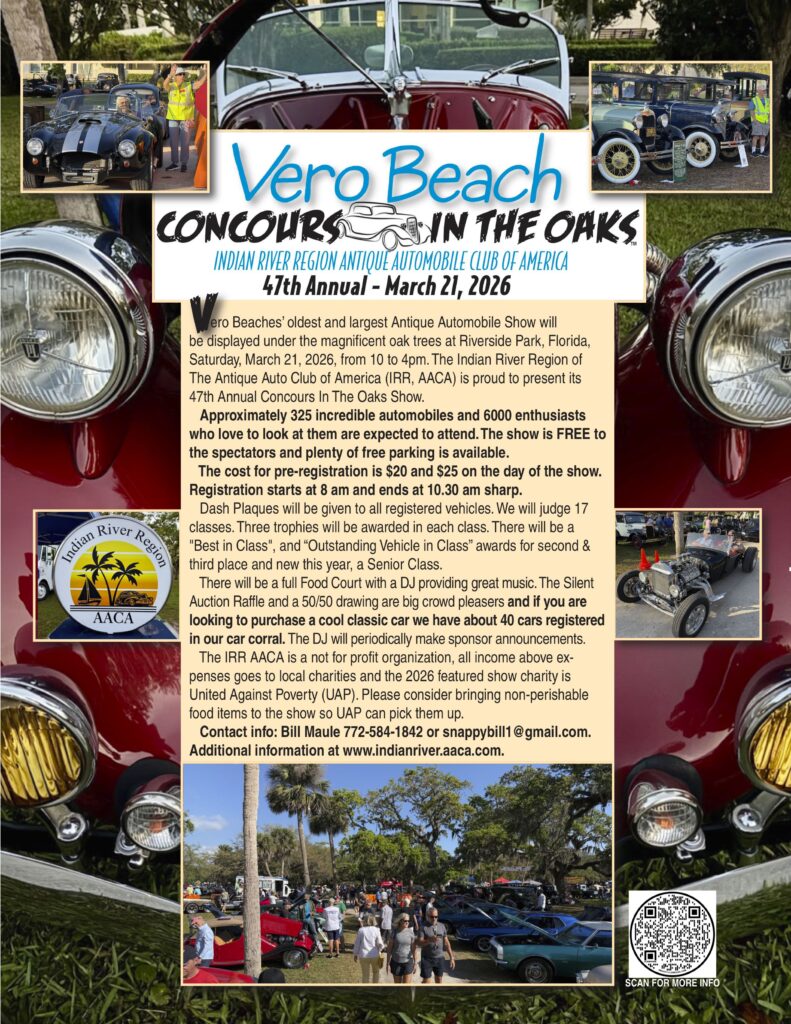 car show in vero beach florida on march 21