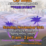 car show in spring hill florida on november 16