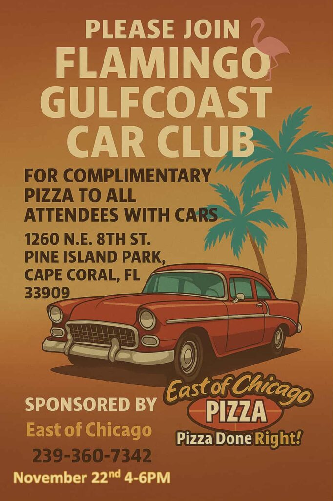 car show in cape coral florida on november 25
