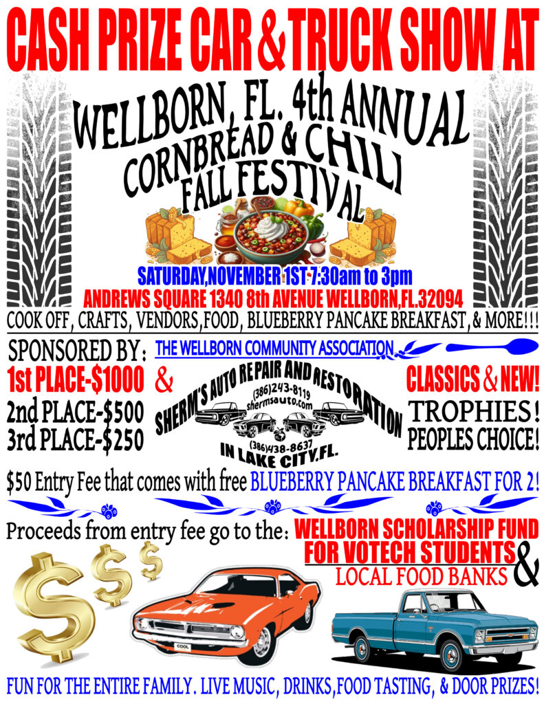 car show in wellborn florida on november 1