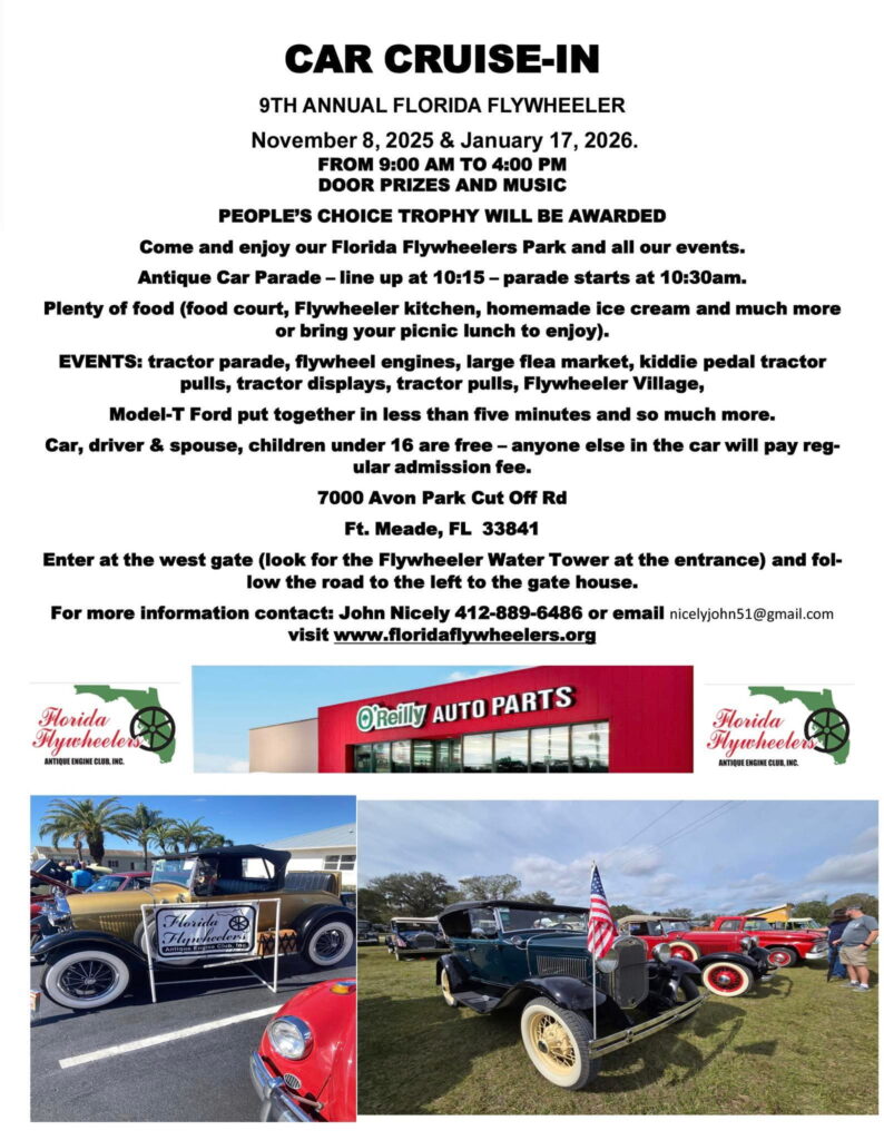 car show in fort meade florida on november 8