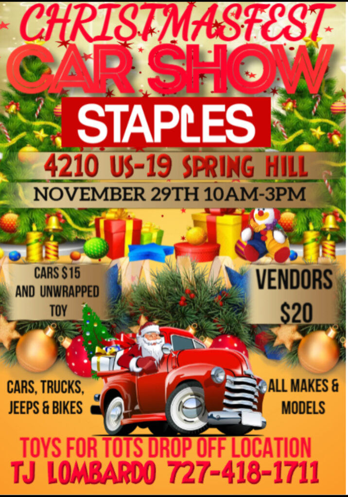 car show in spring hill florida on november 29
