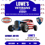 car show in cape coral florida on november 8
