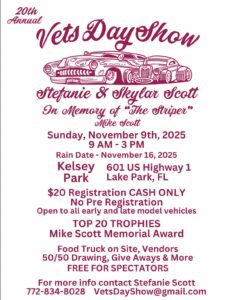 car show in lake park florida on november 9