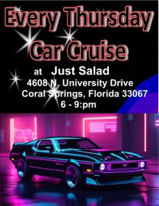 car show in coral springs florida on thursday
