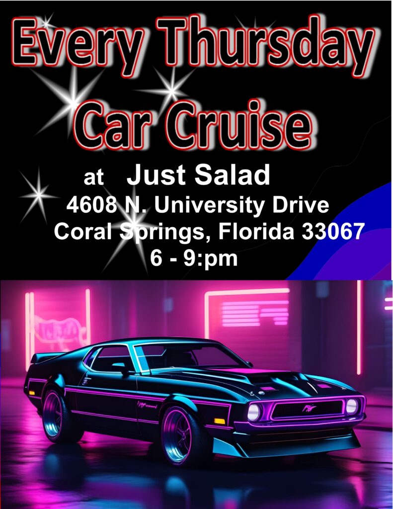 car show in coral springs florida on thursday