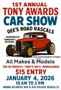 car show in delray beach florida on january 4