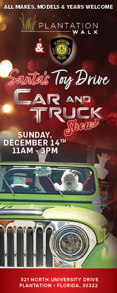 car show in plantation florida on december 14