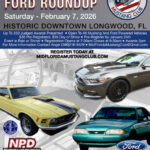 mustang ford car show in longwood florida on february 7