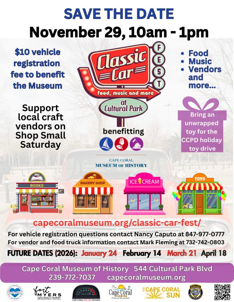 car show in cape coral florida on november 29