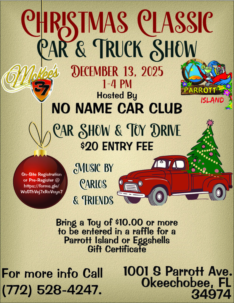 car show in okeechobee florida on december 13