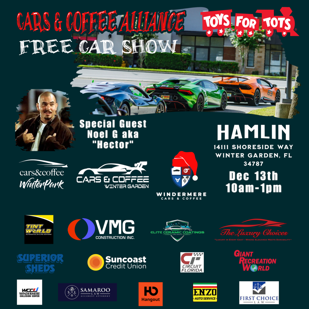 car show in winter garden florida on december 13