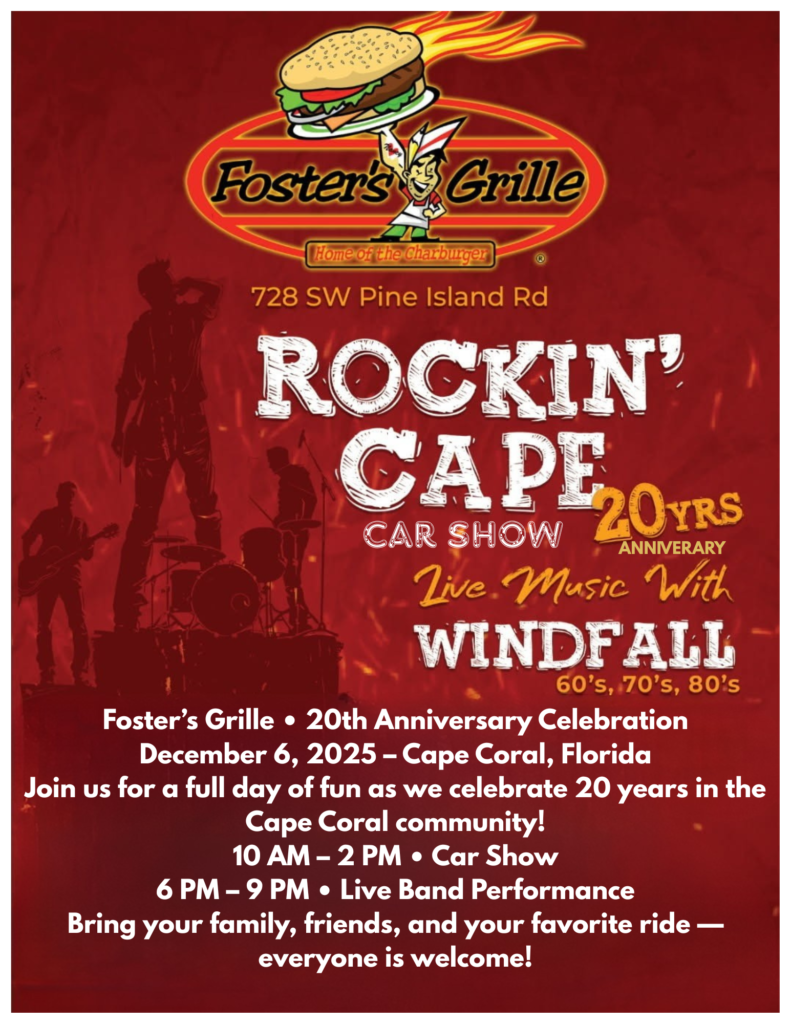 car show in cape coral florida on december 6