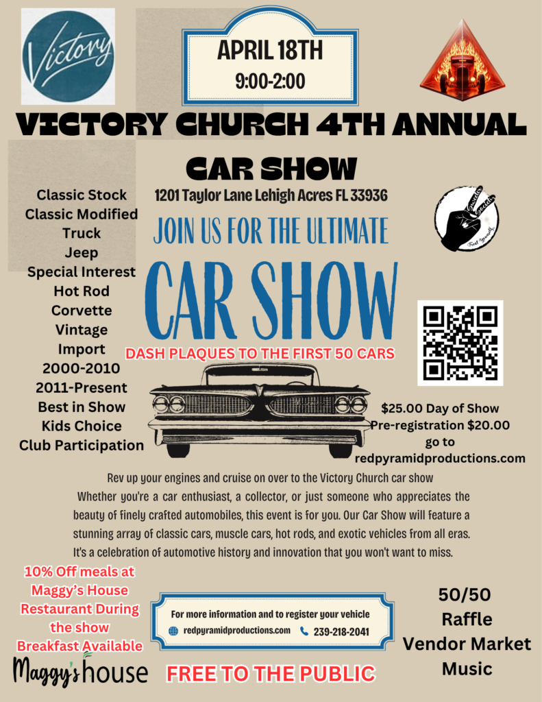 car show in Lehigh acres Florida on April 18