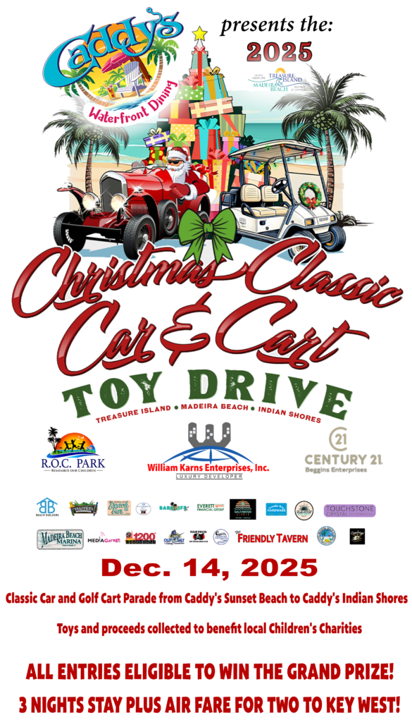 car show in treasure island florida on december 14