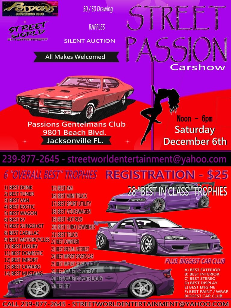 car show in jacksonville florida on december 6