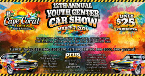 car show in cape coral flroida on march 7