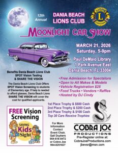 car show in dania beach florida on march 21