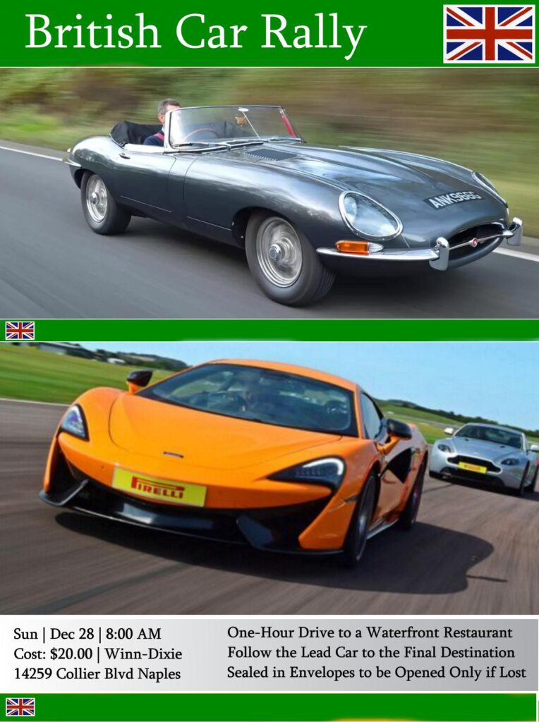 car rally in naples florida on december 28