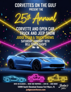 corvette car show in fort myers florida on january 10