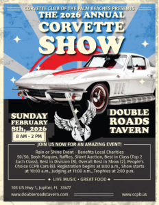 corvette car show in jupiter florida on febriary 8