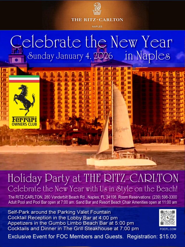 ferrari car show in naples florida on january 4
