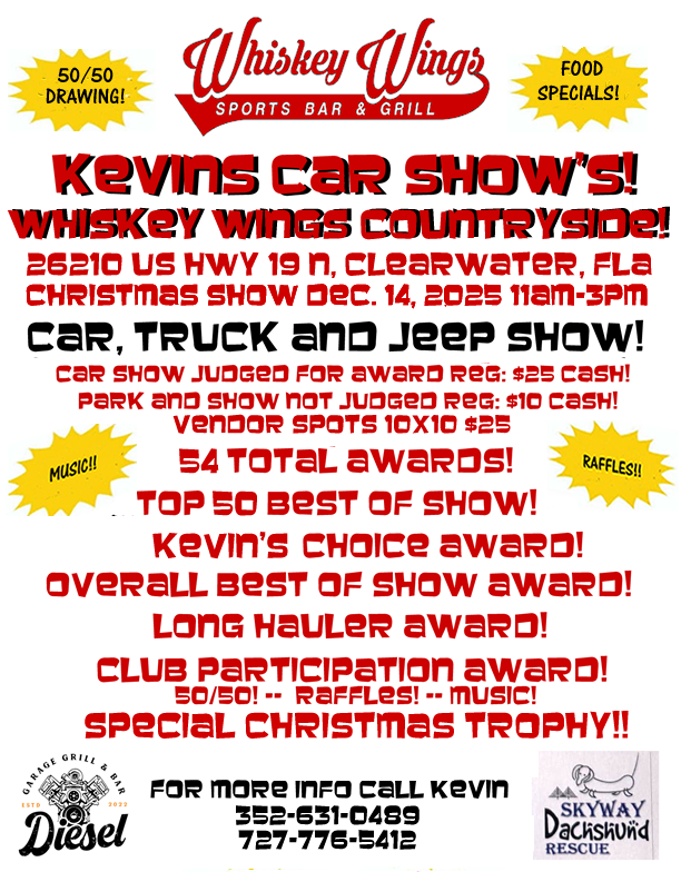 car show in clearwater florida on december 14