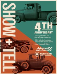 car show in jacksonville flroida on january 22