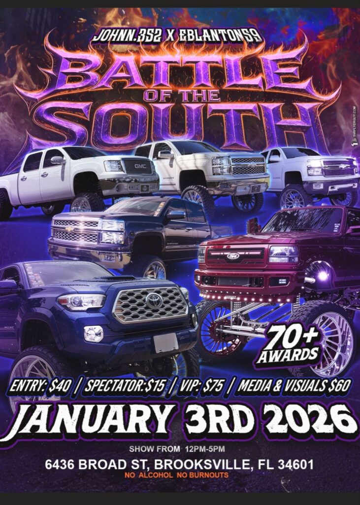 truck show in brooksville florida on january 3