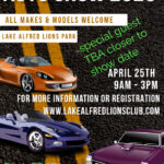car show in lake alfred florida on april 25