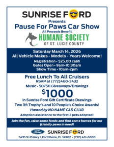 car show in fort pierce flroida on march 14