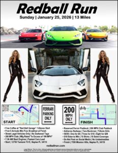 car show rally in naples florida on january 25