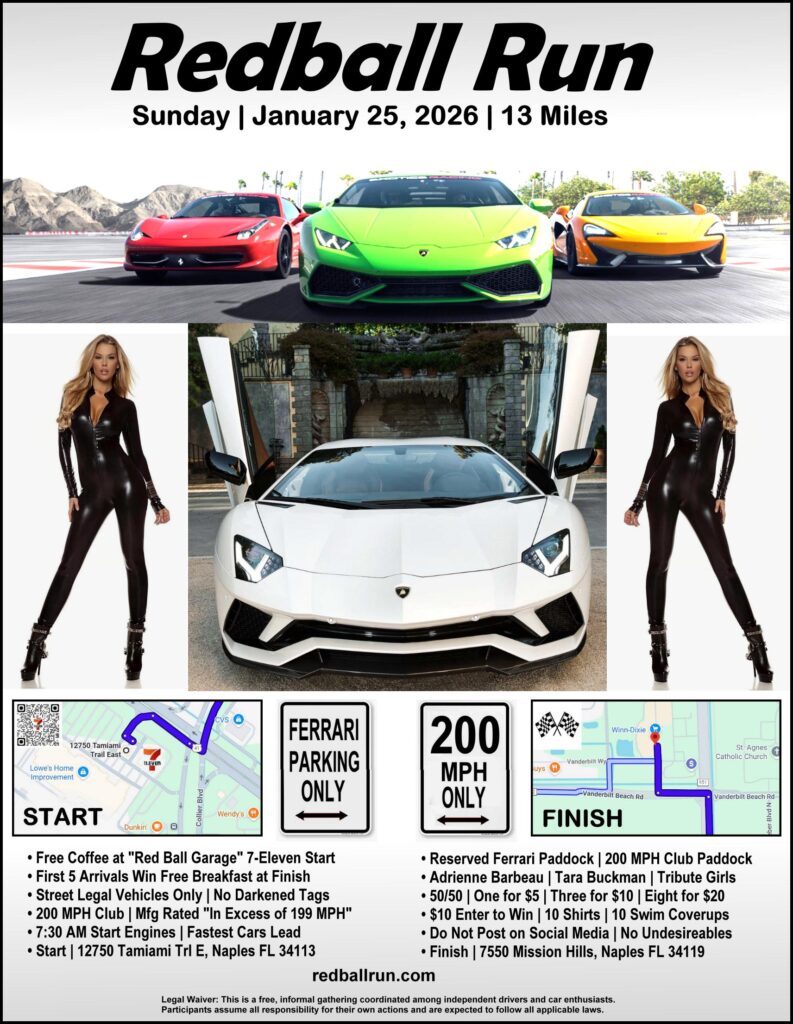car show rally in naples florida on january 25
