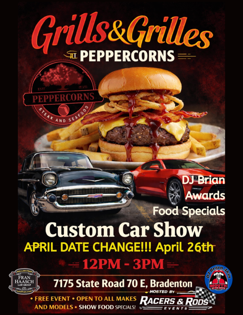 car show in bradenton florida on april 26