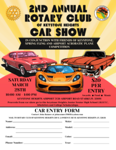 car show in keystone heights florida on march 28