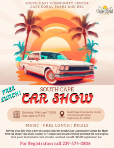 car show in cape coral florida on february 7