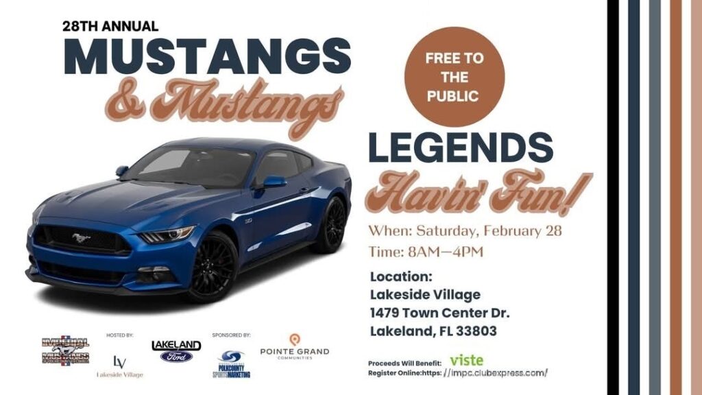 mustang ford show in lakeland florida on february 28