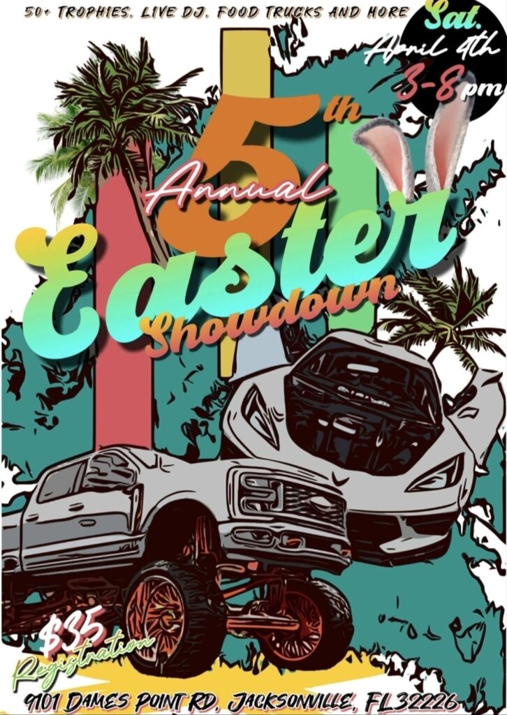 car show in jacksonville florida on april 4