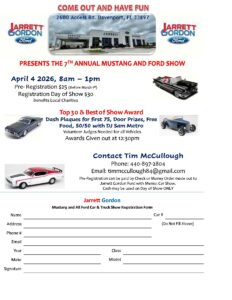 ford car show in davenport florida on april 4