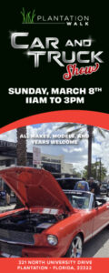 car show in plantation florida on march 8