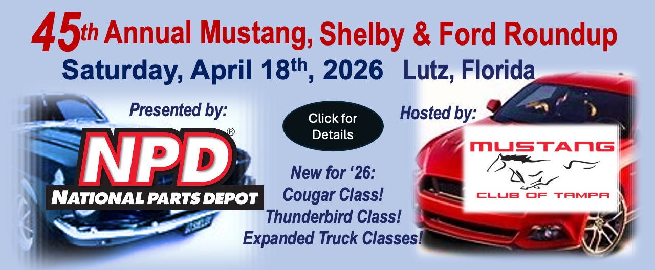 ford mustang car show in lutz florida on april 18
