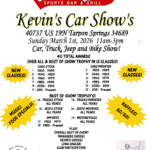car show in tarpon springs florida on march 1