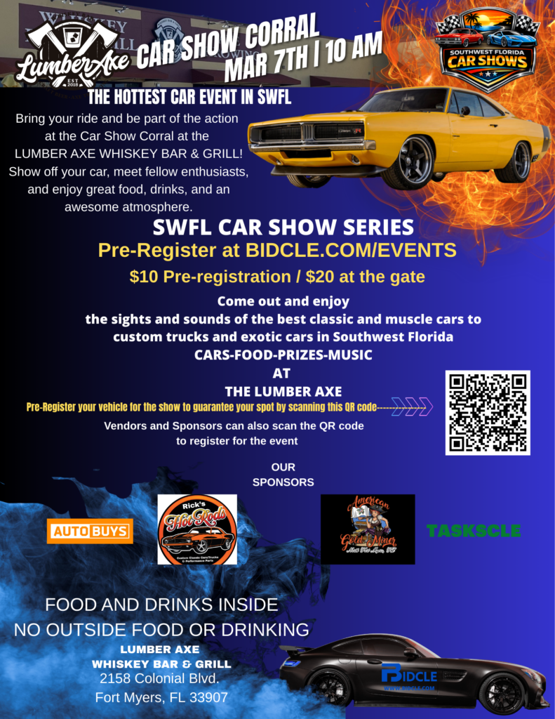 car show in fort myers florida on march 7