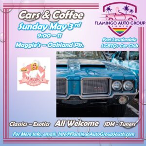 car show in oakland park florida on may 3