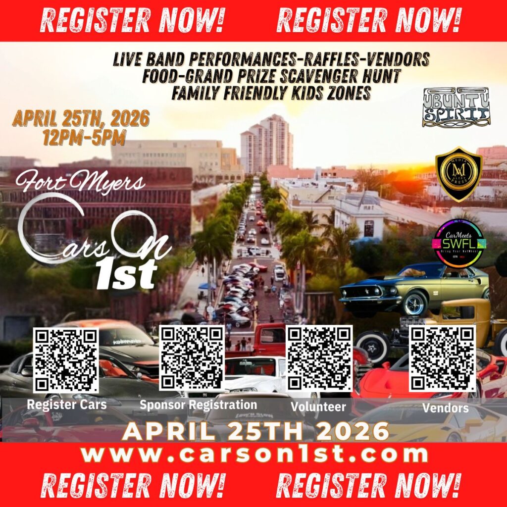 car show in fort myers florida on april 25