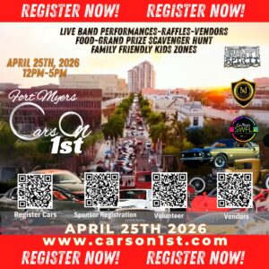 car show in fort myers florida on april 25